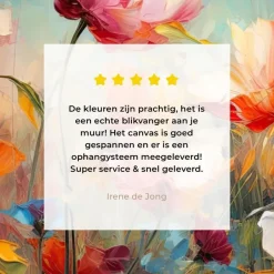 MuchoWow Canvas Schilderij 120x80cm Bloemen Watercolor Kunst New