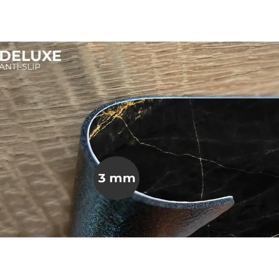 MuchoWow Placemat (6stuks) 45x30cm Marmer look Luxe Zwart Goud New