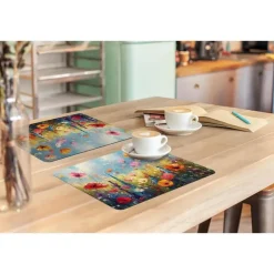 MuchoWow Placemat (6stuks) 45x30cm Bloemen Natuur Botanisch Discount