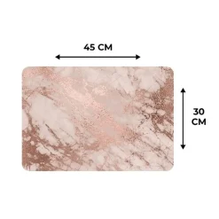 MuchoWow Placemat (6stuks) 45x30cm Marmer Roze Luxe Marmerlook Online