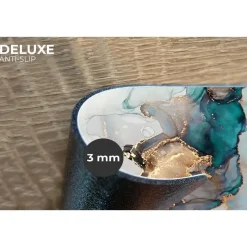 MuchoWow Placemat (6stuks) 45x30cm Marmer print Goud Blauw Best