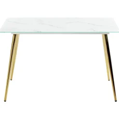 Beliani MULGA - Eettafel - Wit - Veiligheidsglas Outlet