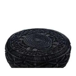 Beliani MUNDRA - Hocker - Grijs - Katoen Hot