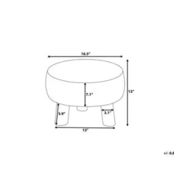 Beliani MUNDRA - Hocker - Grijs - Katoen Hot