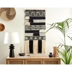 Beliani MURIDKE - Wanddecoratie - Beige - Katoen Hot