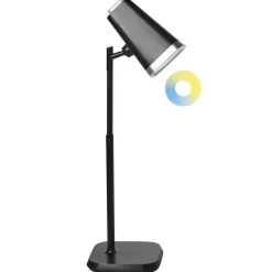 Leen Bakker MUSCA - Bureaulamp LED - Zwart - Synthetisch materiaal Discount