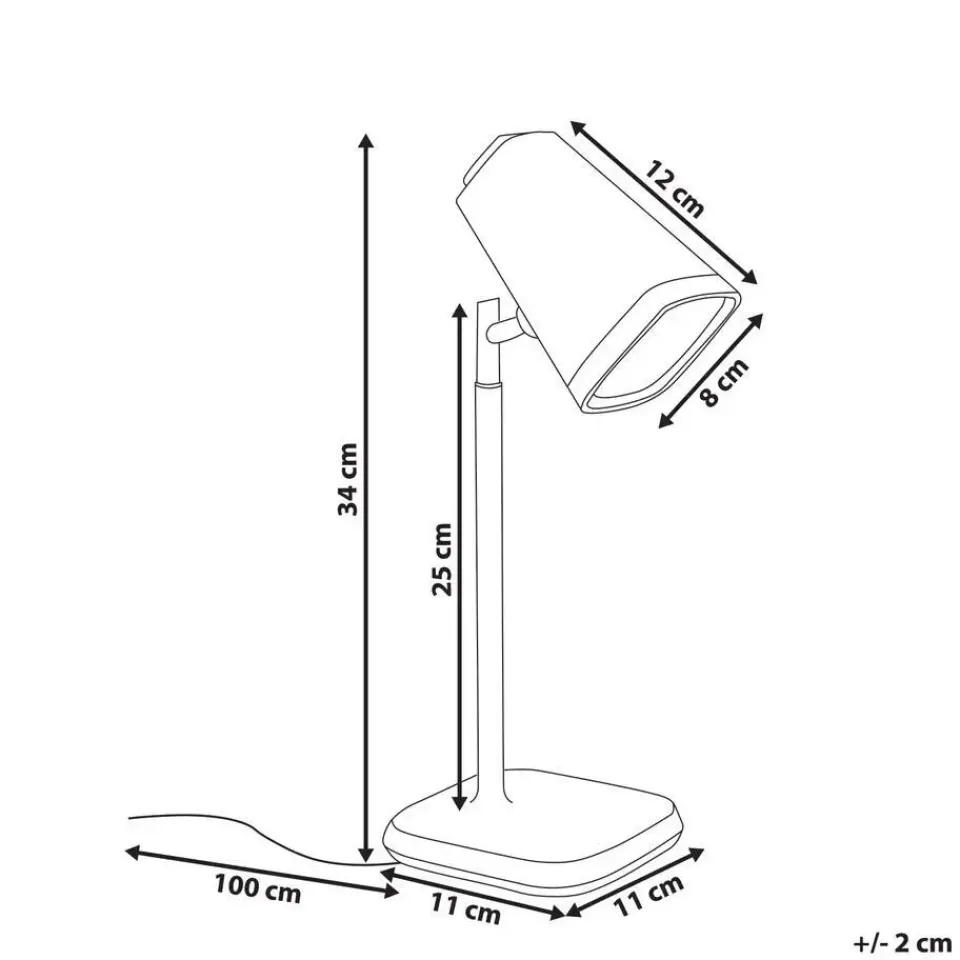 Leen Bakker MUSCA - Bureaulamp LED - Zwart - Synthetisch materiaal Discount