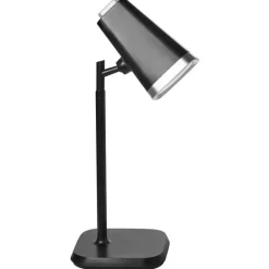Leen Bakker MUSCA - Bureaulamp LED - Zwart - Synthetisch materiaal Discount