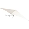 ACAZA Muurparasol Vierkant - 200x200cm - met muurbevestiging - Ecru - Gebroken wit Sale