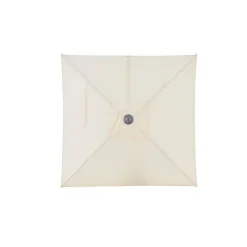 ACAZA Muurparasol Vierkant - 200x200cm - met muurbevestiging - Ecru - Gebroken wit Sale