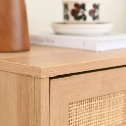 Acaza Nachtkastje - Bijzettafel - 39 x 48 x 49 cm - eiken kleur Sale