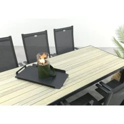 Hartman Napoli/Nola verstelbare tuinset 210x90 cm. - Antraciet/Houtlook New