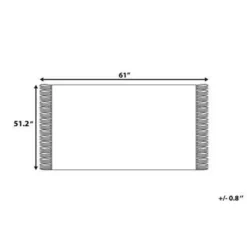 Beliani NEMLI - Plaid - Blauw - 130 x 150 cm - Acryl Clearance