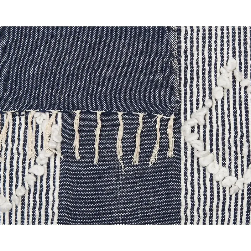 Beliani NEMLI - Plaid - Blauw - 130 x 150 cm - Acryl Clearance