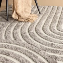 Leen Bakker Nest living Linnea Vloerkleed 290 x 200 cm - Grijs Discount