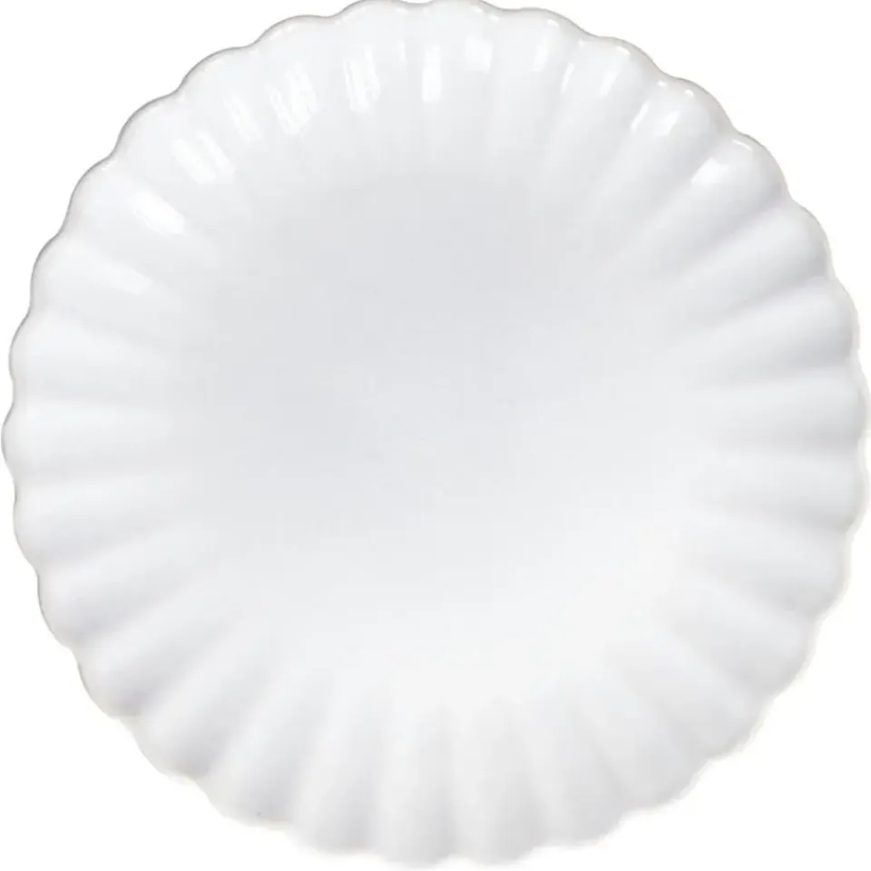 Leen Bakker NETTLE - Bijzetborden set van 8 - Wit - Steengoed Best