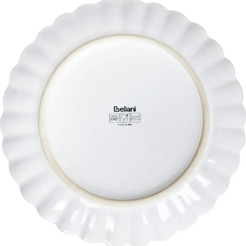 Leen Bakker NETTLE - Bijzetborden set van 8 - Wit - Steengoed Best