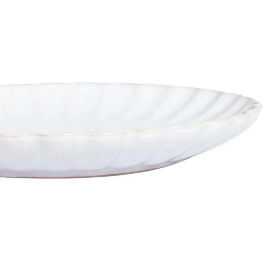 Leen Bakker NETTLE - Bijzetborden set van 8 - Wit - Steengoed Best