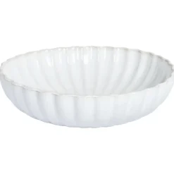 Leen Bakker NETTLE - Diepe borden set van 4 - Gebroken wit - Steengoed Discount