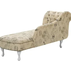Beliani NIMES - Chaise longue - Beige - Linkerzijde - Polyester Outlet