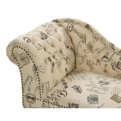 Beliani NIMES - Chaise longue - Beige - Linkerzijde - Polyester Outlet