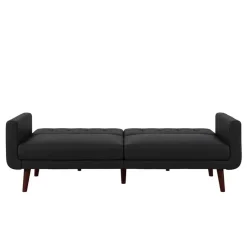 Loft24 Nola - Slaapbank 3 zits in kunstleer Zwart