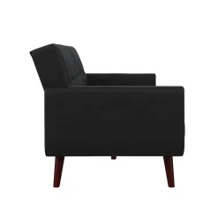 Loft24 Nola - Slaapbank 3 zits in kunstleer Zwart