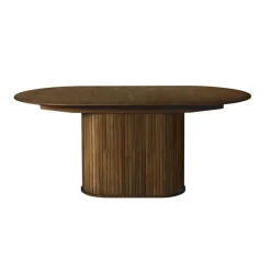 Nordic Home - Amie uitschuifbare eettafel 95x180-230 cm ovaal - bruin Clearance