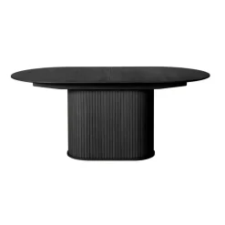 Nordic Home - Amie uitschuifbare eettafel 95x180-230 cm ovaal - zwart