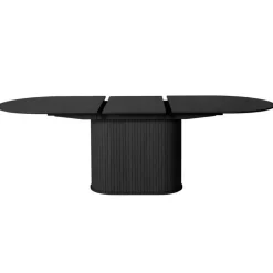 Nordic Home - Amie uitschuifbare eettafel 95x180-230 cm ovaal - zwart