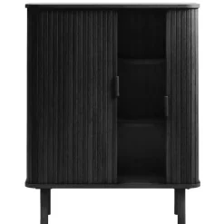 Nordic Home - Ingo eiken kabinet - 90 cm - zwart Discount