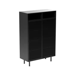 Nordic Home - Sadie wandkast 140 cm - zwart