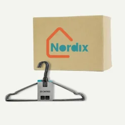 Nordix Kledinghangers set 75 stuks Metaal Zwart Draadhanger Kleerhangers New