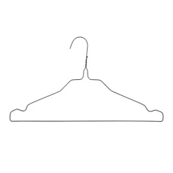 Nordix Kledinghangers set 150 stuks Metaal Zwart Draadhanger Kleerhangers New