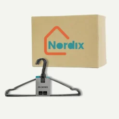 Nordix Kledinghangers set 150 stuks Metaal Zwart Draadhanger Kleerhangers New