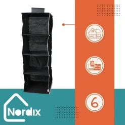 Nordix Organizer met 4 Vakken Hangend Opberger Opbergsysteem Best