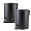 Nordix Pedaalemmer 3 Liter 2 Stuks Badkamer Toilet Zwart Metaal Online