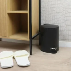 Nordix Pedaalemmer 3 Liter 2 Stuks Badkamer Toilet Zwart Metaal Online