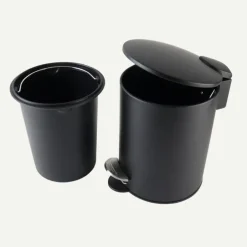 Nordix Pedaalemmer 3 Liter Badkamer Toilet Zwart Metaal Discount