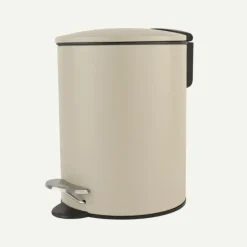 Nordix Pedaalemmer 3 Liter Badkamer Toilet Beige Metaal