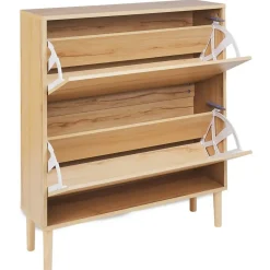 Beliani NORRIS - Schoenenkast - Lichthout - Spaanplaat Sale