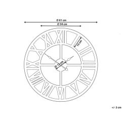 Beliani NOTTWIL - Wandklok - Goud - IJzer Clearance