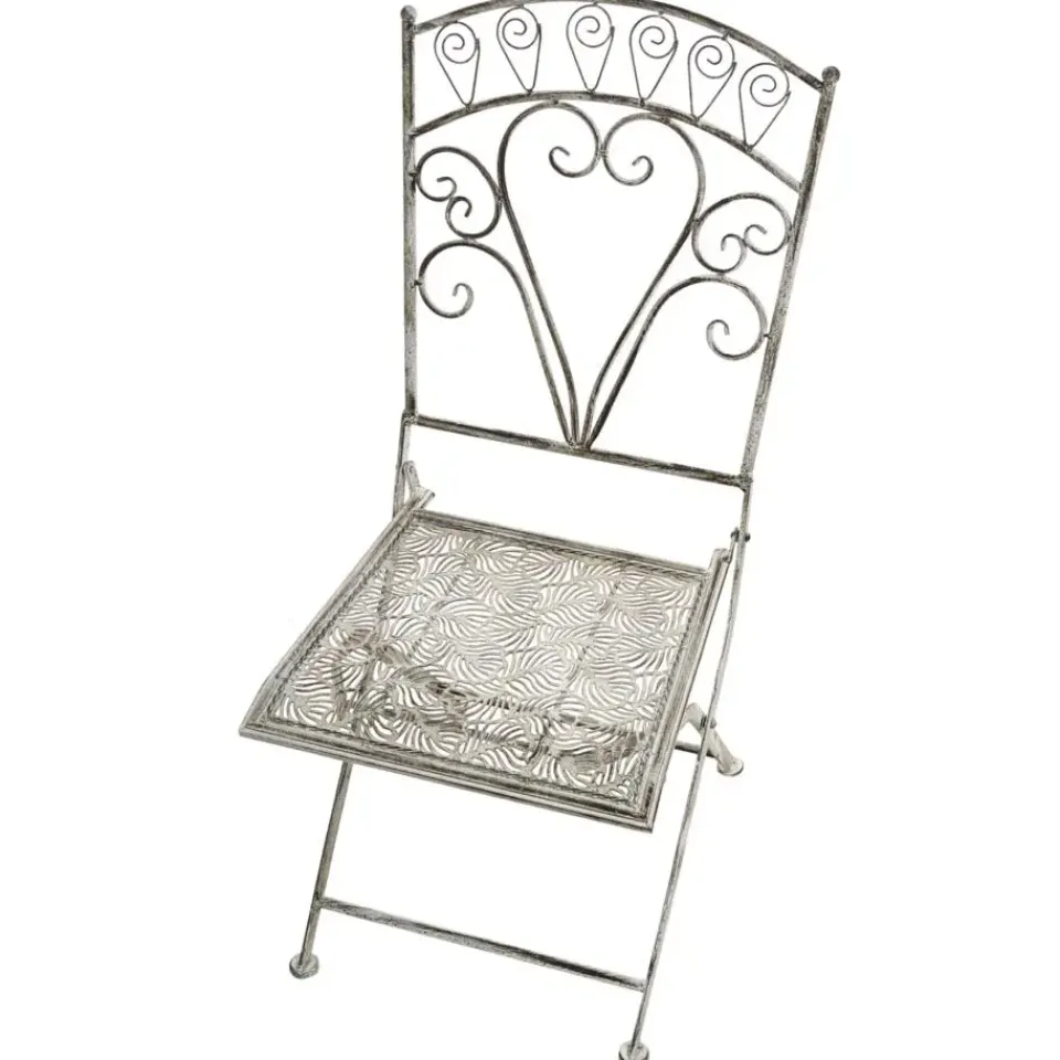 Leen Bakker NURRA - Set van 2 tuinstoelen - Grijs - IJzer Outlet