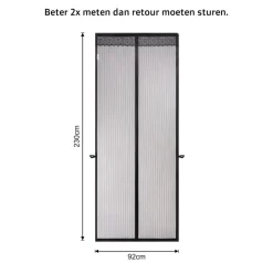O'DADDY O’DADDY Deurgordijn – Magnetisch Vliegengordijn - 92x230cm – Zwart Best