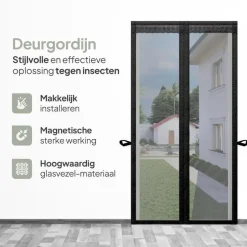 O'DADDY Deurgordijn Deluxe FIBER - Magnetisch Vliegengordijn 85x205 Zwart Sale