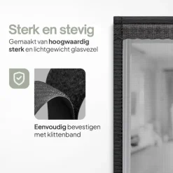 O'DADDY Deurgordijn Deluxe FIBER - Magnetisch Vliegengordijn 150x260 Zwart Sale