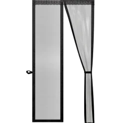 O'DADDY Deurgordijn Deluxe FIBER - Magnetisch Vliegengordijn 100x230 Zwart Best