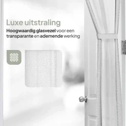 O'DADDY Deurgordijn Deluxe FIBER 184x230 - Magnetisch Vliegengordijn Wit Sale