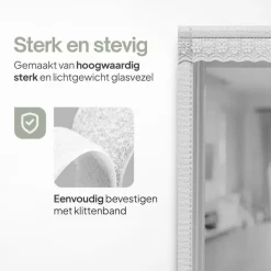 O'DADDY Deurgordijn Deluxe FIBER 140x230 - Magnetisch Vliegengordijn Wit New