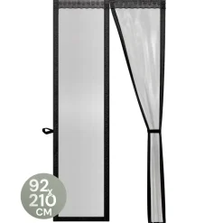 O'DADDY Deurgordijn Deluxe FIBER - Magnetisch Vliegengordijn 92x210 Zwart Hot